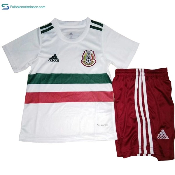 Camiseta México 2ª Niños 2018 Verde